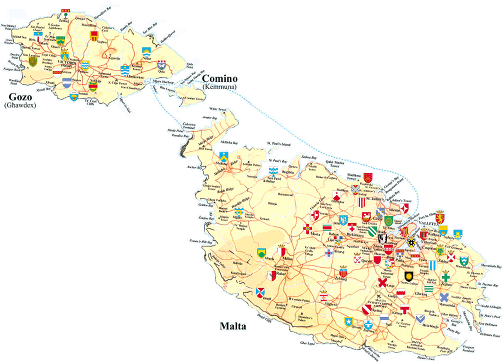 Malta - Gozo (Malta - Għawdex) map